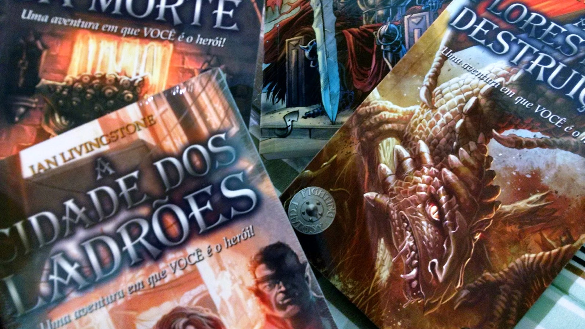 Rpg Solo O Templo Do Terror Por Ian Livingstone - Livros Jogos Aventuras  Fantásticas #7 - Editora Marques Saraiva